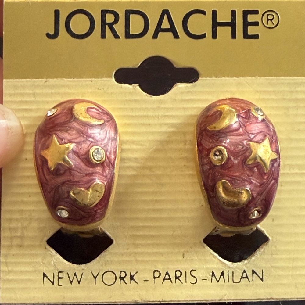 Jordache brand clip-ons, likely from the 1980s or early 1990s